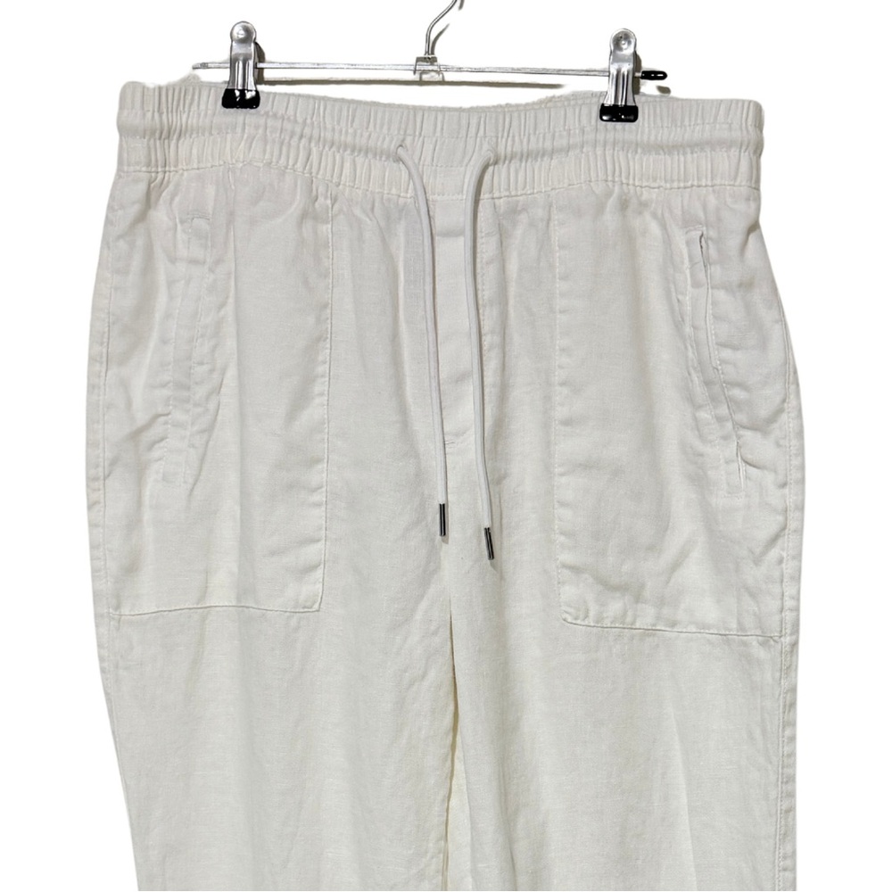 Athleta retreat linen jogger pants lightweight, breathable sz 10 excellent cond - Picture 4 of 5
